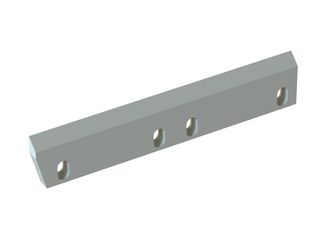 Couteau rotor gauche 515x100x24, PremiumCut, 4 lumières, arête 50°/15°, 6xM12, version X pour Tria 