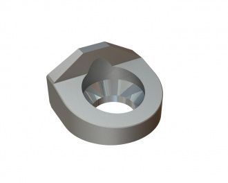 Cover plate 60x53x35, 1 countersunk hole for Lindner Recyclingtech Lindner Micromat MS 2000