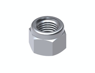 Écrou hexagonal M16, forme haute, auto-bloquant avec partie de serrage 