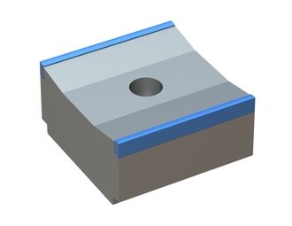 Cuchilla 100x95x50, Hybrid Line M24 , Qualität= H4 para ANDRITZ MeWa GmbH Andritz ADuro P / FRX 3000