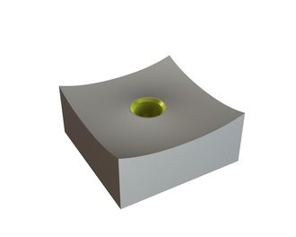 Cuchilla 120x120x55, Eco Line, rosca M30, versión X para Zeno Zerkleinerungsmaschinen 