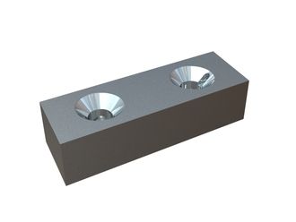 Cuchilla 160x53x37x85° Premium Line 2 taladrar agujeros, variante X para Untha UNTHA TR 2500