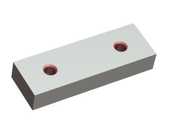 Cuchilla 172x57x28, Premium Line, 2x rosca M16, versión VY, altamente resistente al desgaste para Lindner Recyclingtech Lindner Komet 2800