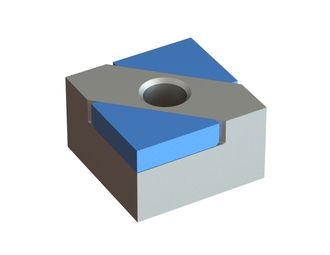 Cuchilla 34x34x20, Hybrid Line vanguardia 90°, M12, calidad HM = H3 para Zerma | AMIS 