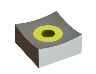 Cuchilla 50x50x25, Eco Line, rosca M16, versión W para Zeno Zerkleinerungsmaschinen 