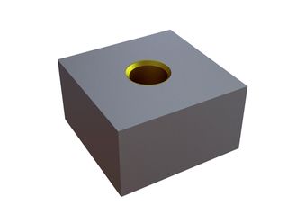 Cuchilla 50x50x30, Eco Line, rosca M16, versión X para Lindner Recyclingtech 