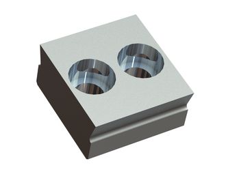 Cuchilla 60x60x30 Premium Line 2 agujeros avellanados, variante-X para Zeno Zerkleinerungsmaschinen 