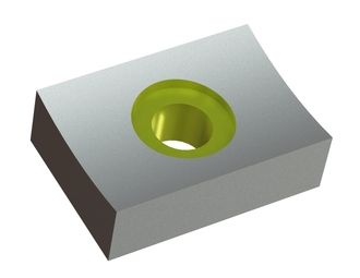 Cuchilla 65x45x20 Eco Line contrataladro Ø16,5/Ø28 para Zeno Zerkleinerungsmaschinen 