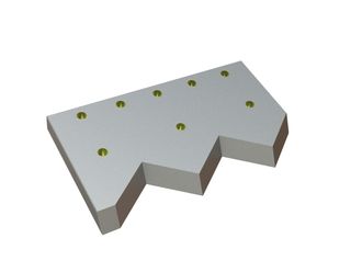 Cuchilla de cizalla de guillotina derecha 547x319x45 Eco Line, 8 taladros avellanados Ø23/Ø33 