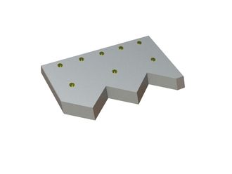 Cuchilla de cizalla de guillotina izquierda 547x319x45 Eco Line, 8 taladros avellanados Ø23/Ø33 