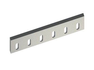 Cuchilla de estator 455x69x13, Premium Line, 6 agujeros oblongos, filo por ambos lados 70° 
