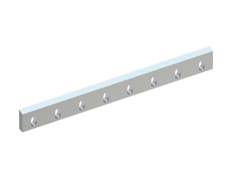 Cuchilla de estator 604x65x19 PremiumCut, 8 agujeros oblongos, filo 15° 