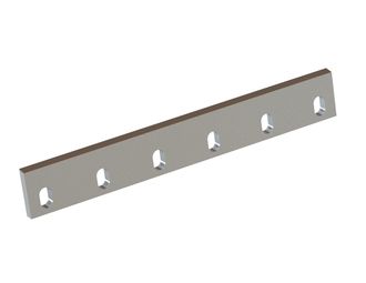 Cuchilla de estator 700x100x20, PremiumCut, 6 agujeros oblongos, filo 80°, 4x M10, versión X 
