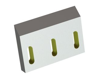 Cuchilla de rotor 200x140x27, Eco Line, 3 agujeros oblongos, 2x rosca M12, versión X 