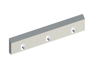 Cuchilla de rotor 391x81x20 Premium Line, 3 agujeros largos, variante X para Rapid Granulator AB 