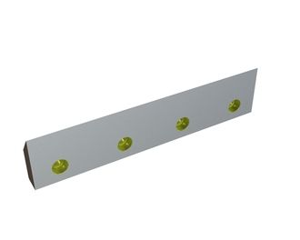 Cuchilla de rotor 510x115x38 Eco Line, 4 taladros avellanados Ø22/Ø32, filo 4x55°/39° para Heinrich Dreher Maschinenbau 