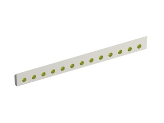 Cuchilla de rotor 990x98x28 Eco Line, filo de corte 55°/45°, 13 agujeros avellanados, variante X 