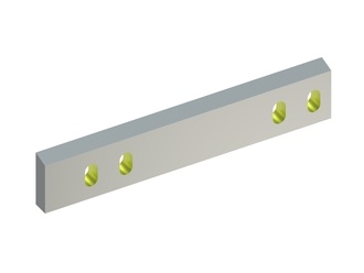 Cuchilla de rotor izquierda 495x95x28, Eco Line, 4 agujeros largos, filo de corte 75°, variante X 