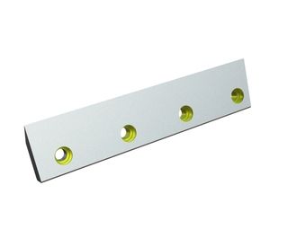 Cuchilla de rotor izquierda 496x110x38 Eco Line, 4 taladros avellanados Ø22/Ø33, filo 5x55°/45° para Heinrich Dreher Maschinenbau 