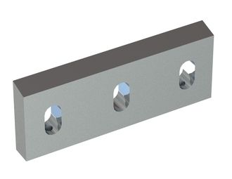 Cuchilla estator 210x81x22, PremiumCut, 3 ranuras, filo 75°, 2xM10 roscas para Tria 
