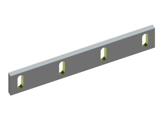 Cuchilla estator 299x46x8, Eco Line, 4 ranuras, filo 70°, versión X 