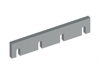 Cuchilla estator 299x59x14, Premium Line, 4 ranuras, versión Y para Hosokawa Alpine AG 