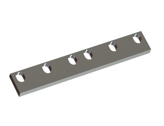 Cuchilla estator 605x95x25, Premium Line, 6 ranuras, filo 81°, versión X 