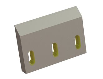 Cuchilla rotor 199x140x27, Eco Line, 3 ranuras, 4xM12 roscas, versión X 