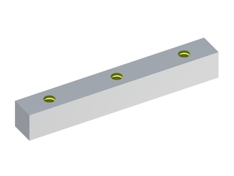 cuchillo estator 211x30x28 Eco Line 3xM12 con en ambos lados bajar, variante Y para Hosokawa Alpine AG 