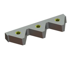 cuchillos 239x66x25 Eco Line 3xM16 hilo, variante-X para Eldan Recycling 