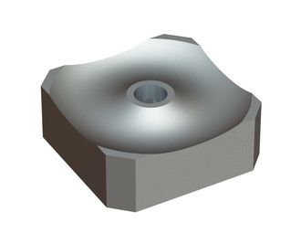 Cutting crown 110x110x39.5, PremiumCut, M24 thread, W version for Vecoplan LLC (Retech) 
