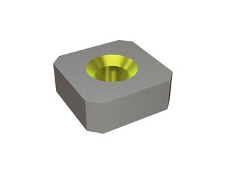 Cutting crown 110x110x40 StandardCut, 1 countersunk hole, X version for Vecoplan LLC (Retech) 