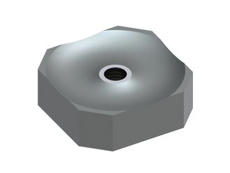 Cutting crown 120x120x40, PremiumCut, M24 thread, W version for Vecoplan LLC (Retech) 