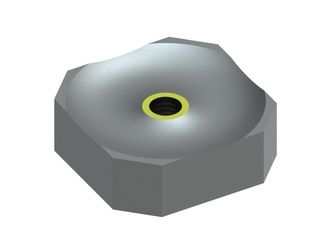 Cutting crown 120x120x40, StandardCut, M24 thread, W version for Vecoplan LLC (Retech) 