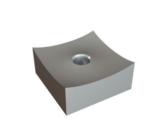Cutting crown 120x120x55, PremiumCut, M30 thread, X version for Zeno Zerkleinerungsmaschinen 