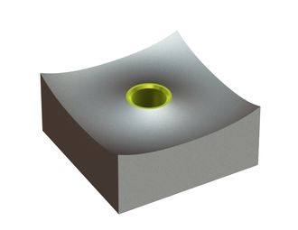 Cutting crown 120x120x55, StandardCut, M30 thread, W version for Zeno Zerkleinerungsmaschinen 