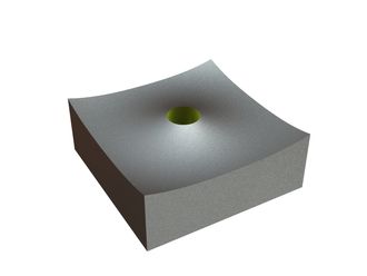 Cutting crown 140x140x55, StandardCut, M30 thread, X version for Zeno Zerkleinerungsmaschinen 