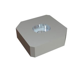 Cutting crown 149x149x40, PremiumCut, single-sided hole with slotted counterbore, X version for Bano Recycling s.r.l. 