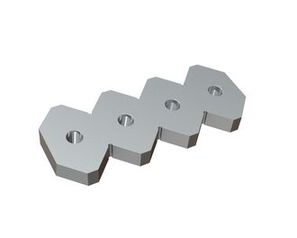 Cutting crown 248x98x24 PremiumCut, 4 holes, X version for Vecoplan Vecoplan V-EBS 2500