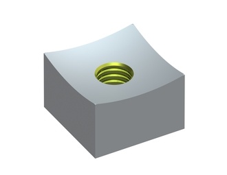 Cutting crown 25x25x16, Eco Line, M10 thread, W version for UNTHA America Untha LR 600