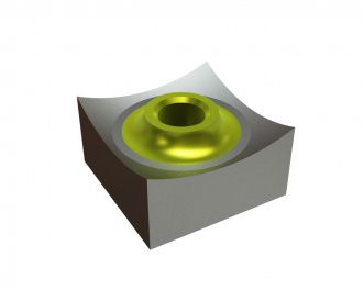 Cutting crown 34x34x20, StandardCut, M12 thread, X version for Zerma | AMIS Zerma ZPS 1500