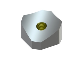 Cutting crown 34x34x24, with concave radius, Eco Line, M12 thread, X version for Untha Untha LR