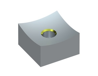 Cutting crown 35x35x20, StandardCut, M12 thread, X version for GROSS Apparatebau GmbH 
