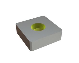 Cutting crown 38x38x12 Eco Line, countersink on both sides, X version for ARP 