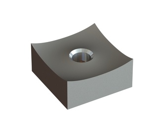 Cutting crown 40x40x18.5, PremiumCut, M12 thread, W version for Vecoplan LLC (Retech) 