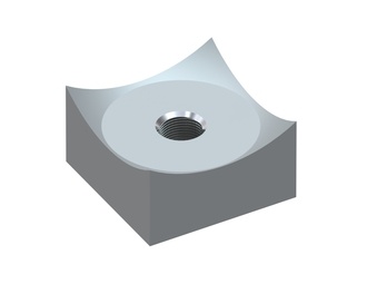 Cutting crown 40x40x22, PremiumCut, M12 thread, X version for Weima Maschinenbau GmbH Weima WLK