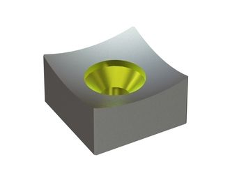 Cutting crown 43x43x23 StandardCut, countersunk hole, X version for Bano Recycling s.r.l. 