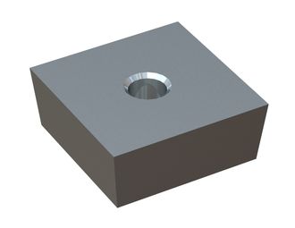 Cutting crown 45x45x18, PremiumCut, M12 thread, X version 