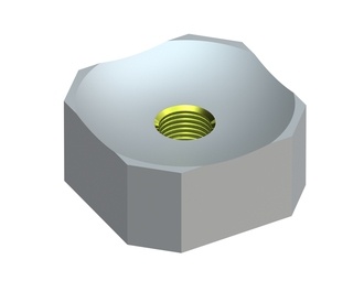 Cutting crown 60x60x28.5, StandardCut, M18 thread, X version for Vecoplan LLC (Retech) 