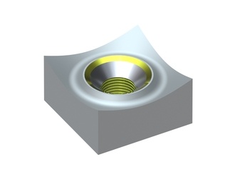 Cutting crown 60x60x30, Eco Line, M18 thread, X version for Vecoplan LLC (Retech) Vecoplan VAZ 160/200